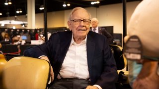 Warren Buffett walks the floor and meets with Berkshire Hathaway shareholders ahead of their annual meeting in Omaha, Nebraska on May 3rd, 2024.