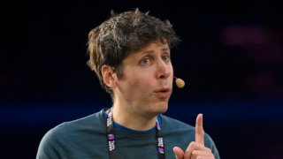 Sam Altman Co-founder and CEO of OpenAI speaks during the Italian Tech Week 2024 at OGR Officine Grandi Riparazioni on September 25, 2024 in Turin, Italy.