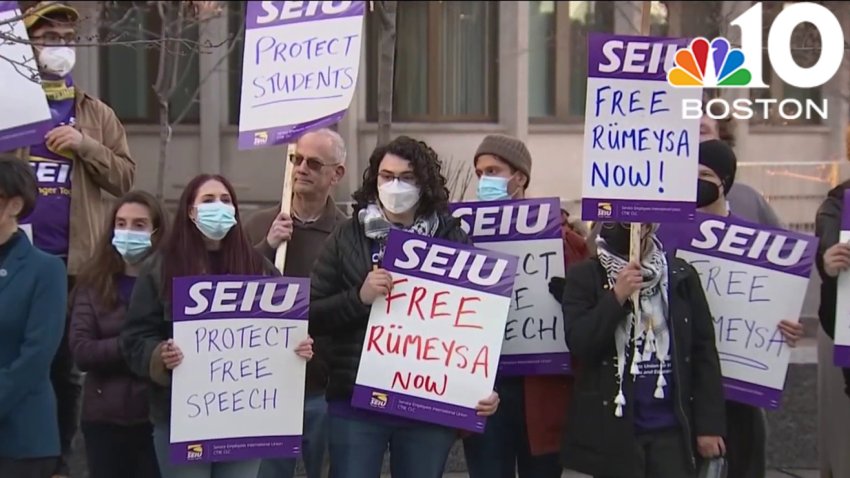 Demonstrations held in support of detained Tufts student