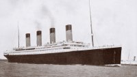 UNSPECIFIED – CIRCA 1800: The 46,328 tons RMS Titanic of the White Star Line which sank at 2:20 AM Monday morning April 15 1912 after hitting iceberg in North Atlantic