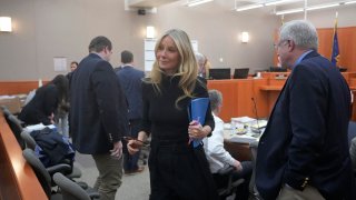 File - Gwyneth Paltrow leaves the courtroom during her trial on March 29, 2023, in Park City, Utah.