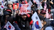 Supporters of impeached South Korean President Yoon Suk Yeol