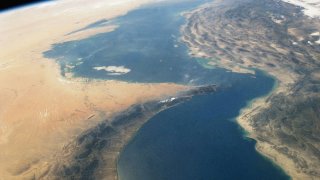 Strait of Hormuz in the Persian Gulf.