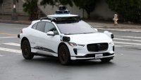 A Waymo autonomous vehicle drives along Masonic Avenue on April 11, 2022 in San Francisco, California. 