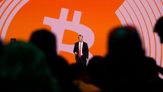 Michael Saylor, chairman of MicroStrategy, speaks at the Bitcoin 2024 conference in Nashville, Tennessee, on July 26, 2024.