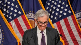 U.S. Federal Reserve Chair Jerome Powell attends a press conference, following a two-day meeting of the Federal Open Market Committee on interest rate policy, in Washington, D.C., U.S., March 19, 2025.