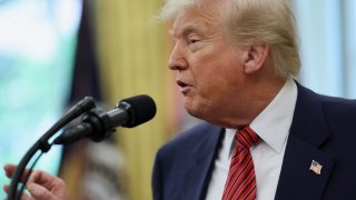 U.S. President Donald Trump takes questions from the media at the White House in Washington, D.C., U.S., May 7, 2025.