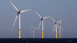 File: The wind farm in the Baltic Sea 35 kilometres northeast of Rügen is a joint venture of the Essen-based energy group Eon and the Norwegian shareholder Equinor.