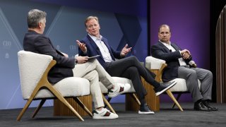 Roger Goodell, NFL Commissioner with Anthony Capuano, Marriott International CEO, CNBC CEO Council Member, speaking at the CNBC CEO Council in Arizona on May 19th, 2025.