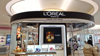 A L ‘Oreal store near the Nanjing Road Pedestrian Street in Shanghai, China on April 1, 2025.