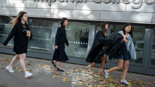 Young graduates from Imperial College London at their graduation ceremony, on 19th October 2022 in London, England.