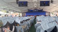 Students at Columbia University graduation