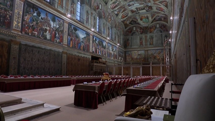 Sistine Chapel prepares for the conclave