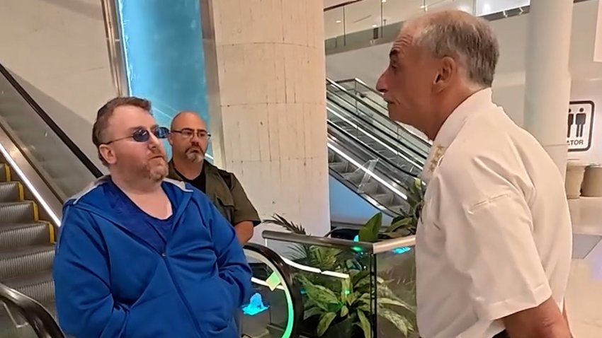 In a moment caught on video, the Volusia County sheriff confronted a man who allegedly sent him death threats from across the country once he was brought to Florida to face justice.