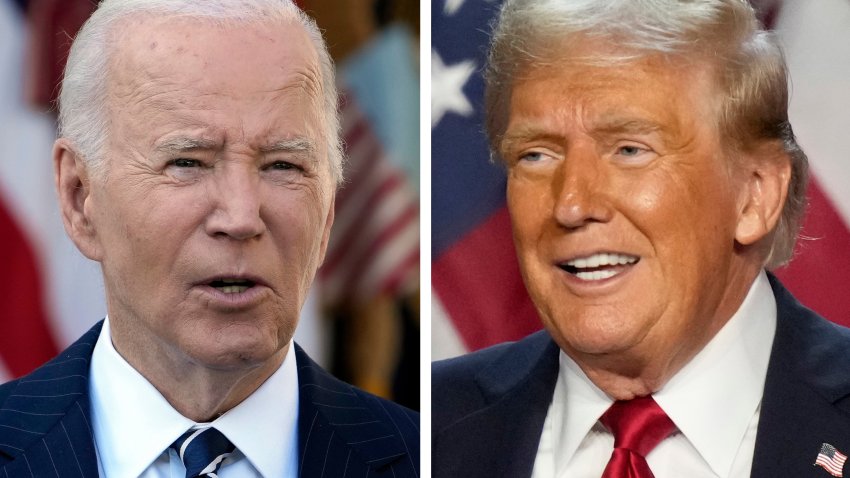 This combo image shows President Joe Biden, left, and President-elect Donald Trump, right.