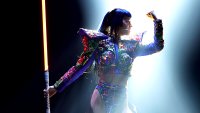Katy Perry performs onstage during the Katy Perry The Lifetimes Tour 2025 at CDMX Arena on April 23, 2025 in Mexico City, Mexico.