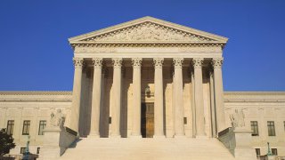 View of entire US Supreme Court Building, Washington DC (Photo by: Joe Sohm/Visions of America/Universal Images Group via Getty Images)