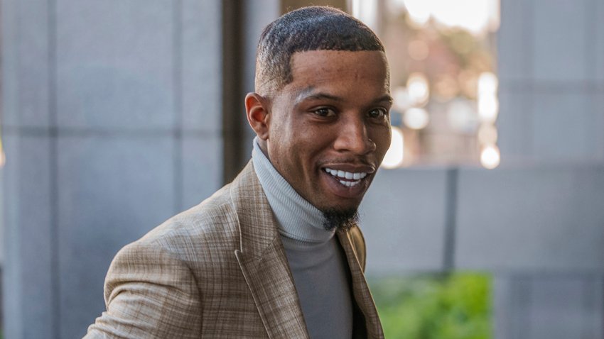 Singer Tory Lanez returns to the Clara Shortridge Foltz Criminal Justice Center for his trial, Dec. 13, 2022, in Los Angeles.