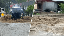 Flooding in Allegany County, Maryland, in May 2025.