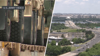 A planning document detailing bridges that can support heavy equipment shows the 14th Street Bridge would likely be used in this event.