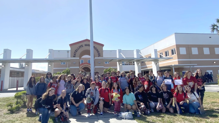 Students staged a walkout from their high school in protest after a Florida teacher lost her job for using a student's preferred name.