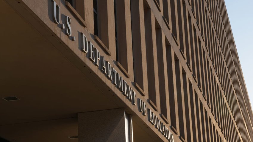 The U.S. Department of Education is seen on March 20, 2025 in Washington, DC. U.S. President Donald Trump is preparing to sign an executive order to abolish the Department of Education. 