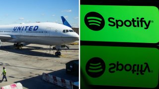 United Airlines and Spotify.