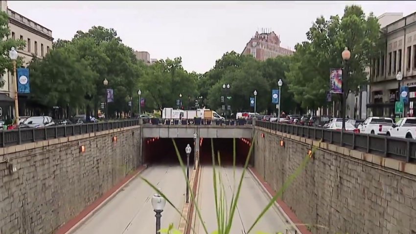 Connecticut Avenue NW goes under Dupont Circle.