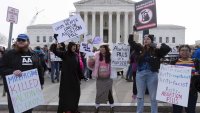 Anti-abortion demonstrators