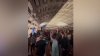 Packed Red Line platforms amid track and signal problems