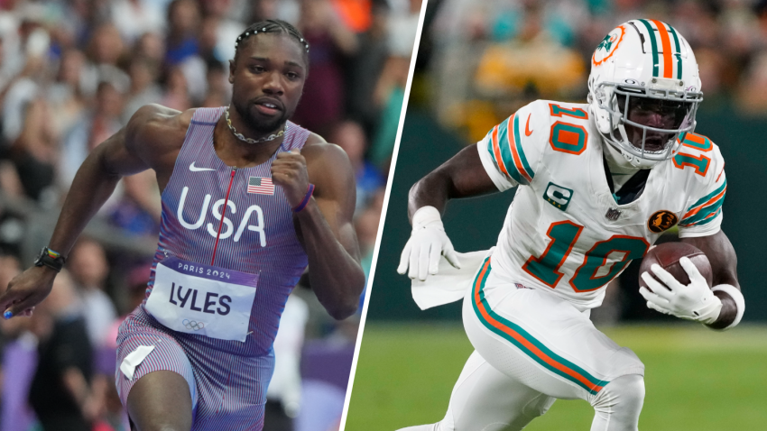 Noah Lyles and Tyreek Hill.