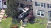 Car crashes into Woodbridge townhouse, injuring 1 and displacing 8