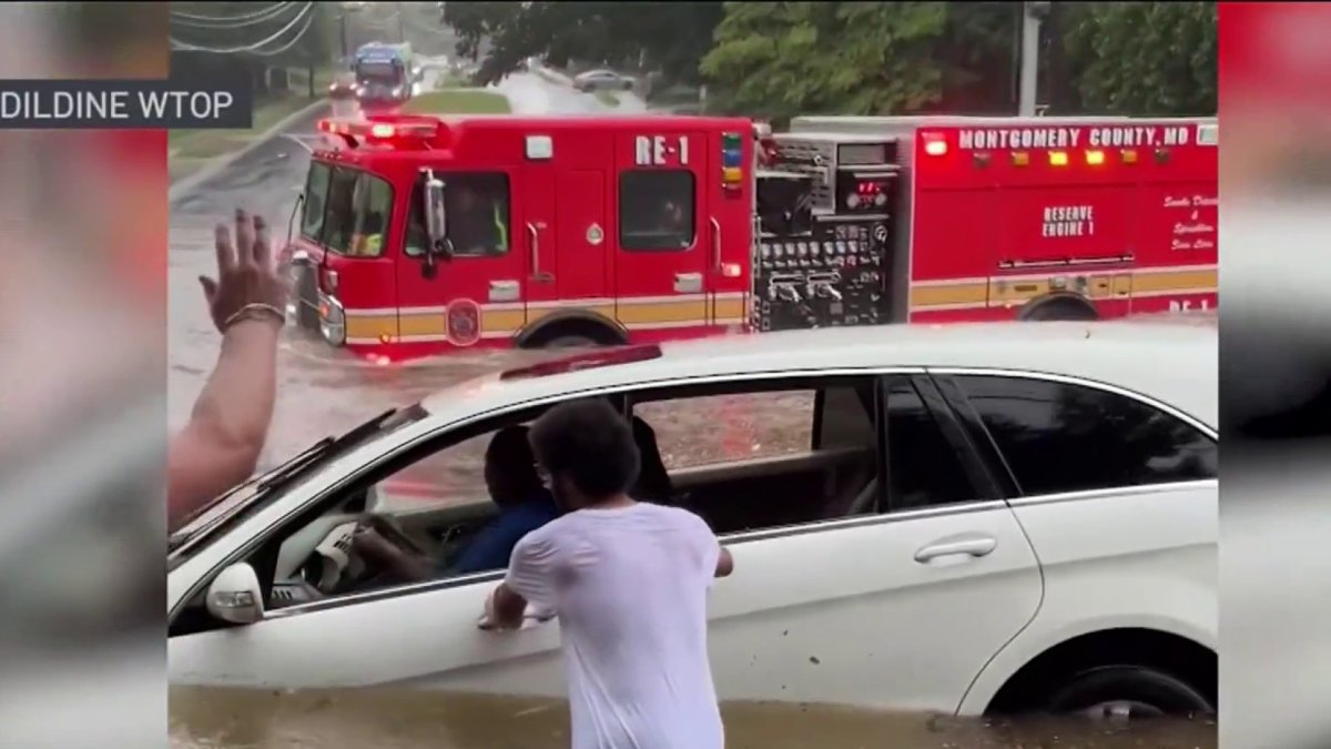 Heavy rain, flash flooding strands Maryland drivers – NBC4 Washington