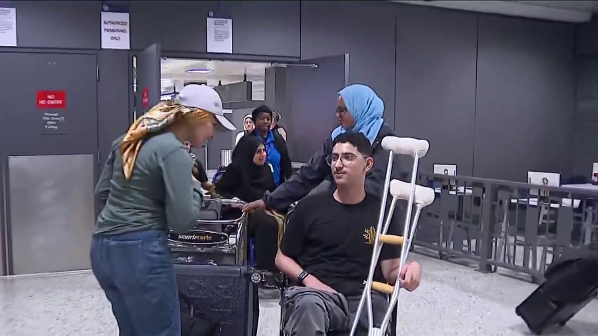 Palestinian teens arrive at Dulles to receive medical care in U.S.