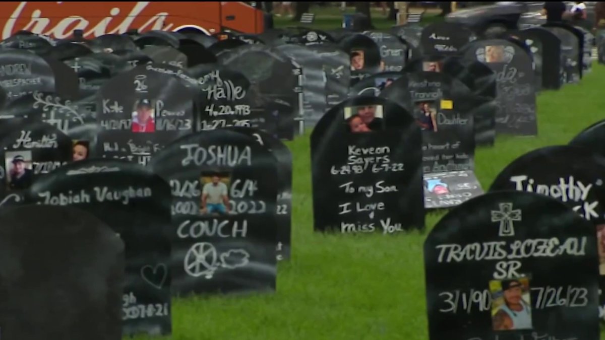 ‘They were a person, too': memorial on National Mall honors victims of substance use