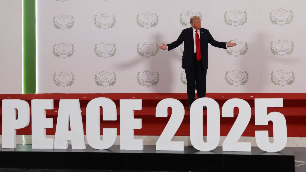 Trump extended his thanks to leaders across the region and said they had achieved the “unthinkable” with the peace deal between Hamas and Israel.