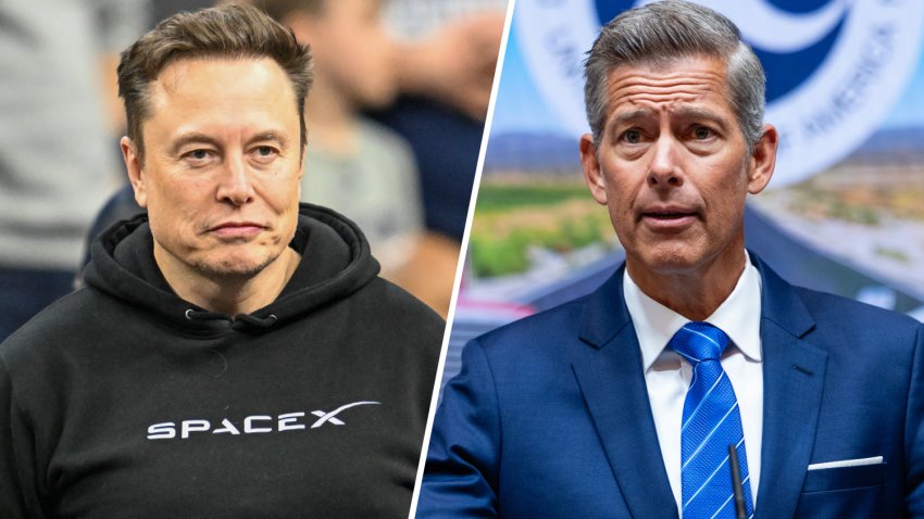 Elon Musk and Sean Duffy