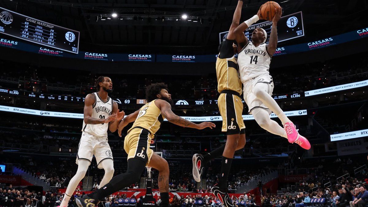 The Brooklyn Nets beat the Washington Wizards 129-106. Here are the highlights.