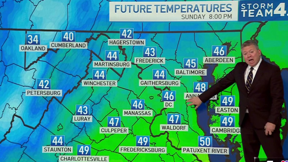 Storm Team4 Meteorologists have today's weather and the forecast for D.C., Maryland and Virginia, including any weather alerts and warnings.