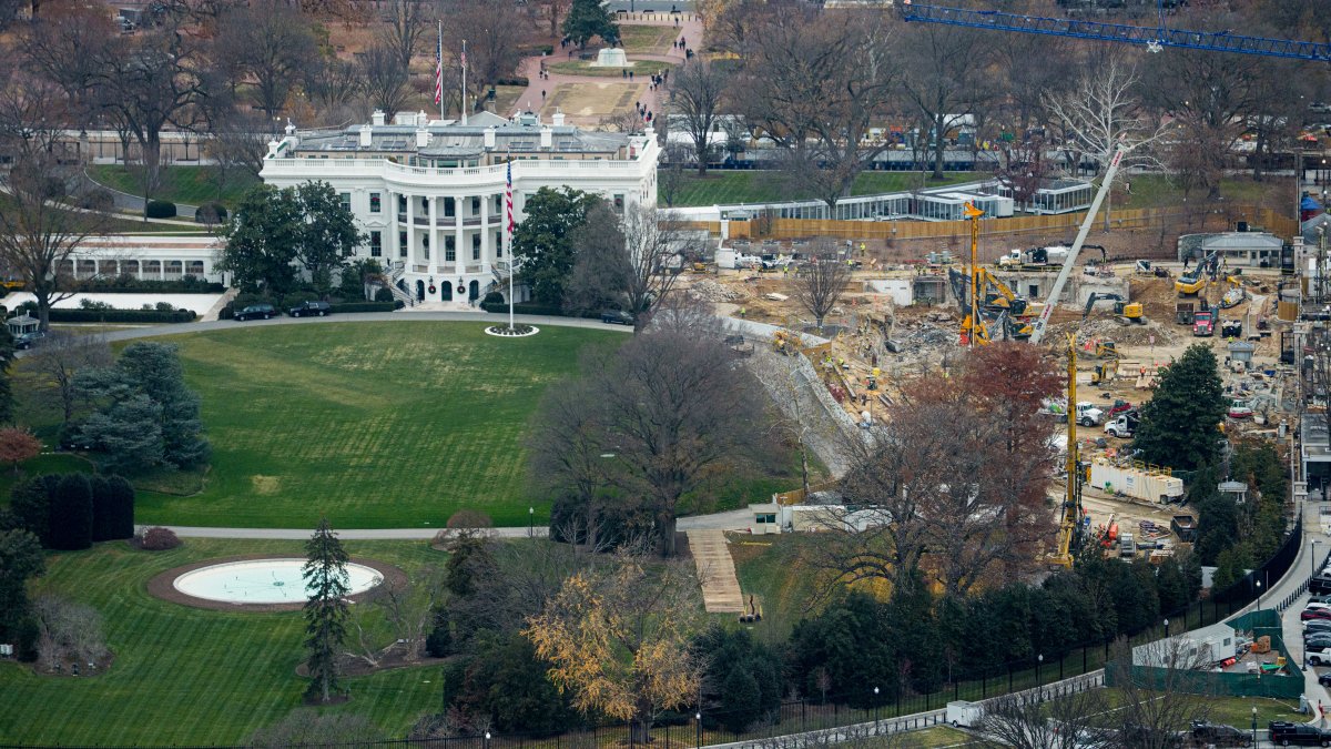 Judge who halted White House ballroom construction allows below-ground work to proceed at the site