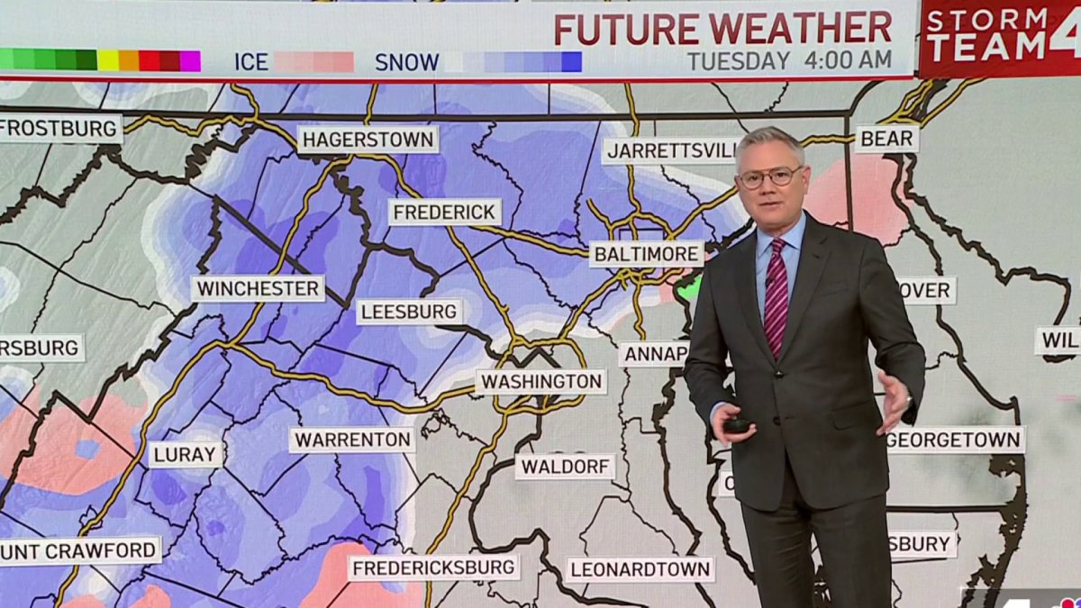 Storm Team4 Meteorologists have today's weather and the forecast for D.C., Maryland and Virginia, including any weather alerts and warnings.