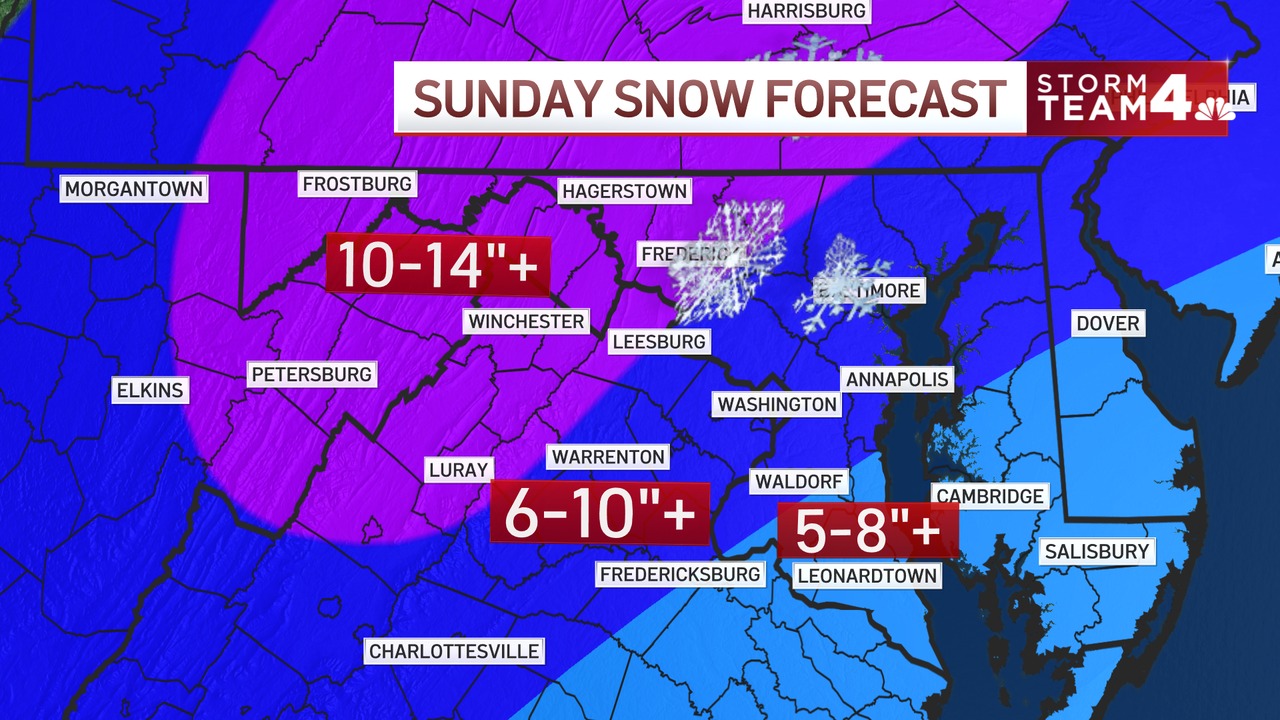 Winter storm warning: 6-10+ inches snow and ice likely in DC area ...
