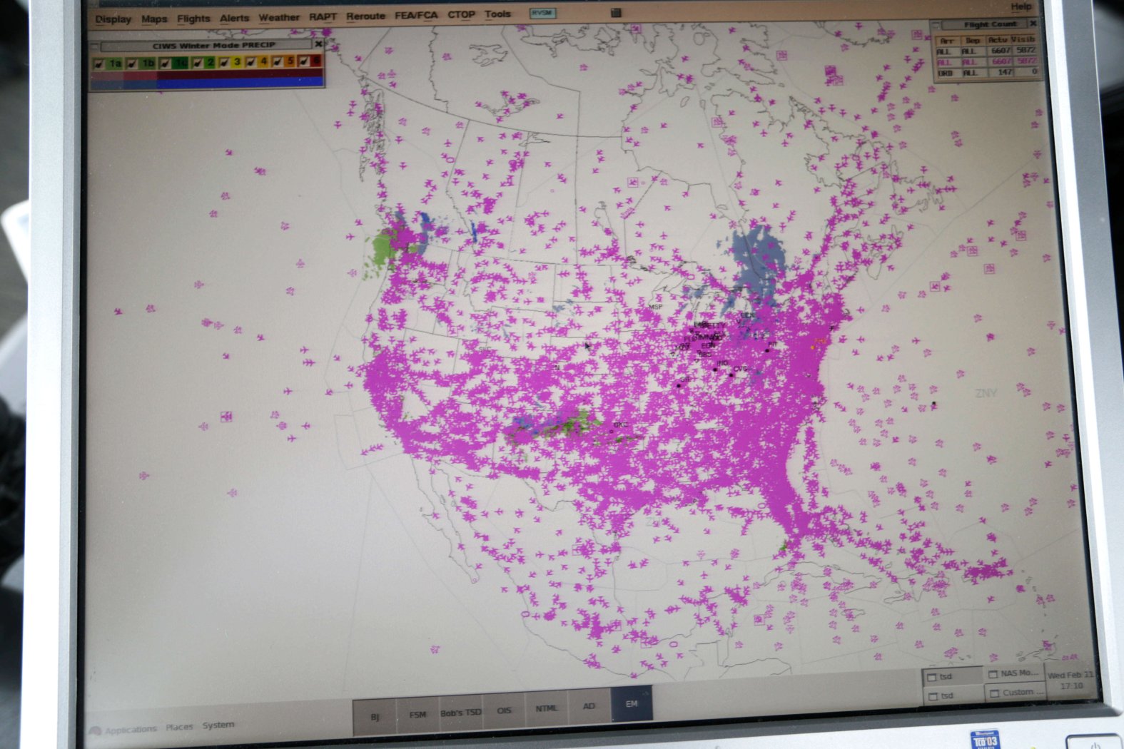 Computer Weather Map FAA to replace outdated radar systems air traffic controllers use ...