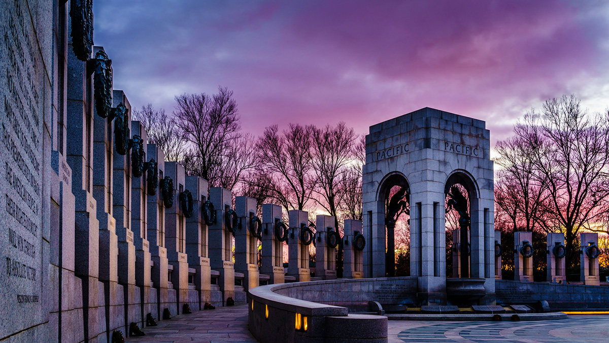 The WWII Memorial is closed for updates to fountains and lighting, aiming to reopen in mid-May 2026.