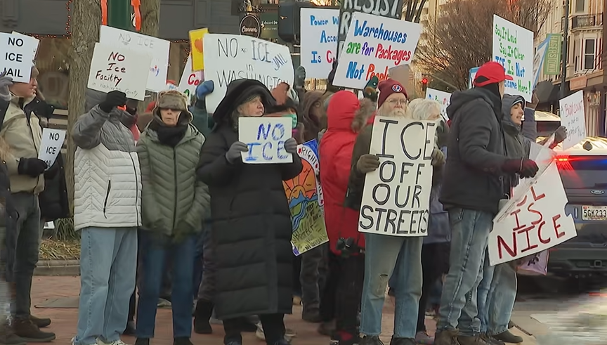 Hagerstown residents protest against plans to open ICE warehouse – NBC4 Washington