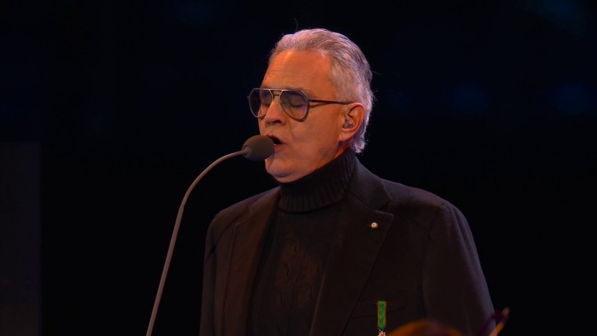 Watch Andrea Bocelli perform at the 2026 Winter Olympics Opening Ceremony