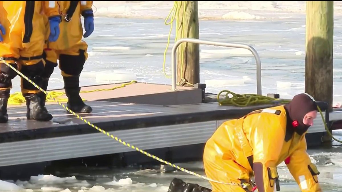 As officials emphasize the dangers of frozen bodies of water, D.C. Fire and EMS is ramping up its training for rescues if someone falls through ice.