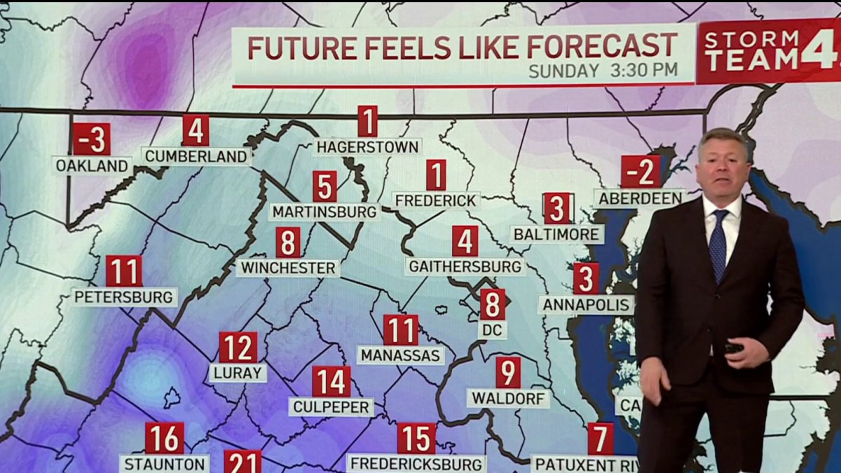 Storm Team4 Meteorologists have today's weather and the forecast for D.C., Maryland and Virginia, including any weather alerts and warnings.