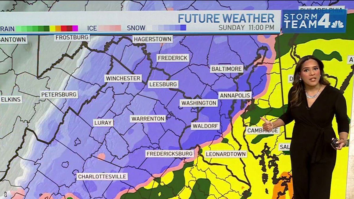 Storm Team4 Meteorologists have today's weather and the forecast for D.C., Maryland and Virginia, including any weather alerts and warnings.