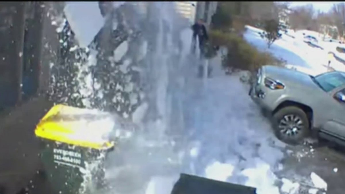 Officials amplify warnings of falling ice